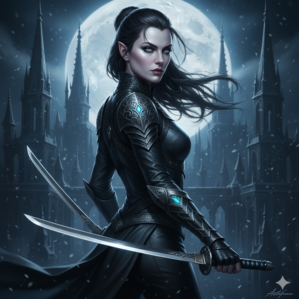 Vampire Death Dealer in gothic armor